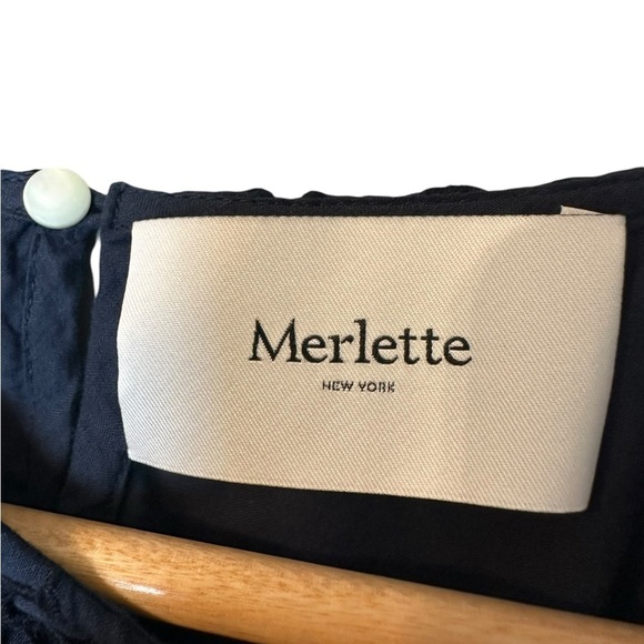 Merlette Linden Eyelet Embroidered Cotton Top M - Picture 6 of 10